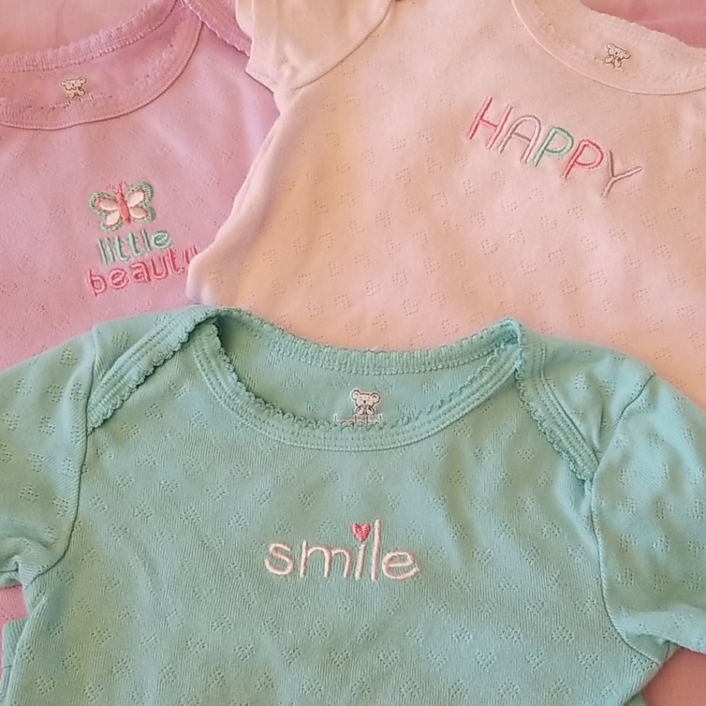 Koala Kids Short Sleeve Bodysuit Bundle of 3 - Picture 2 of 12